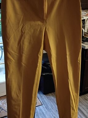 White House Black Market Women Mustard Chinos
